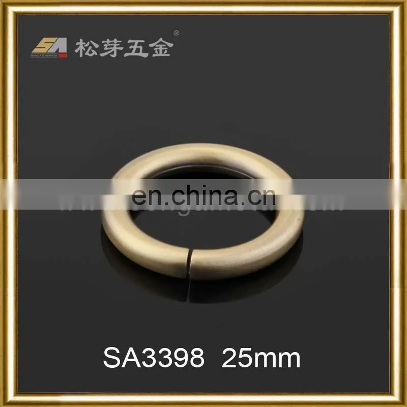 Factory on sale metal accessories nickel free o rings for handbags purses strap