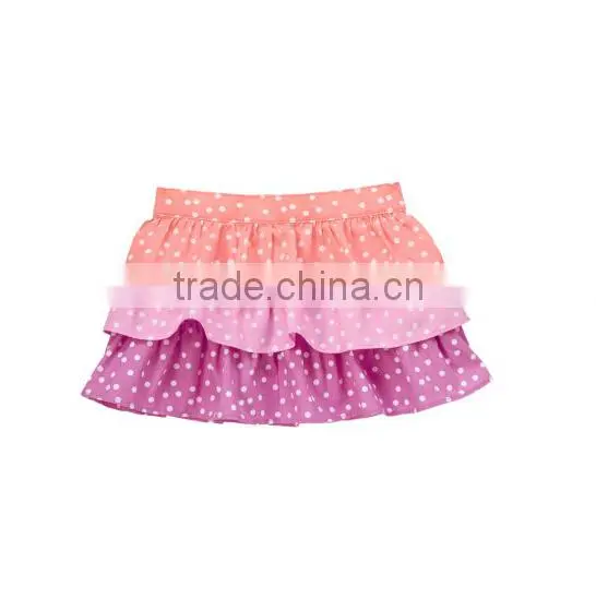 2014 New design of children's Patriotic Ruffle Skirt wear everyday
