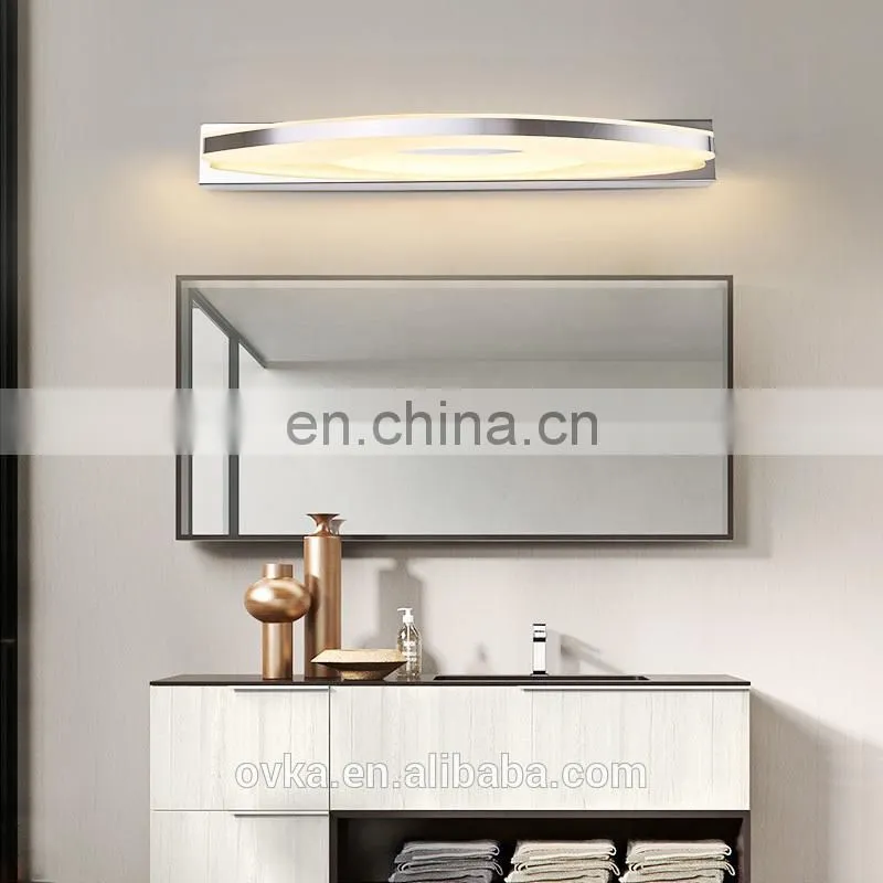 Mirror Light fashion hotel bathroom LED wall lamp stainless steel lights