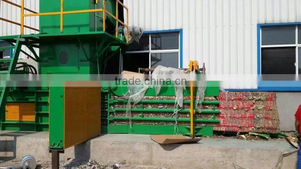 Global Green Automatic Horizontal Baling Press Machine for Palm Fiber and Coconut Husk