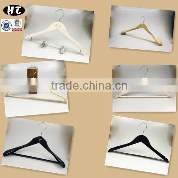 black home and hotel usage thin flat wooden hanger for clothes