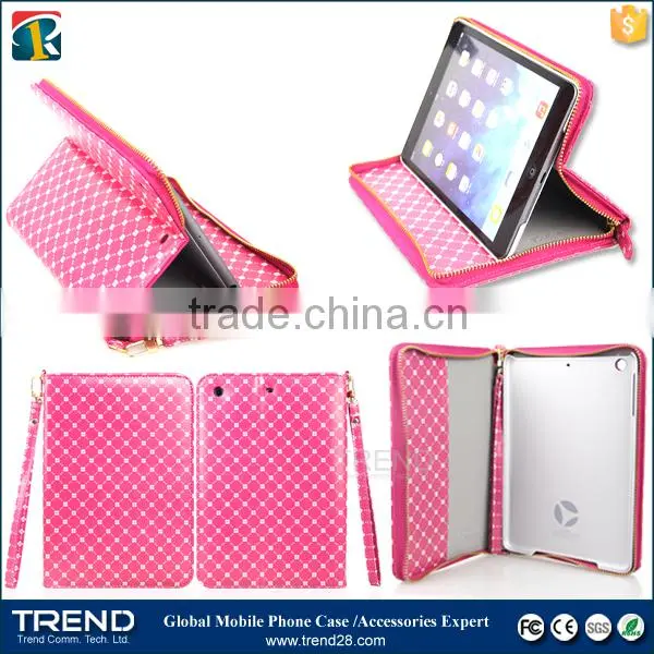 alibaba express protective zipper leather case for ipad air