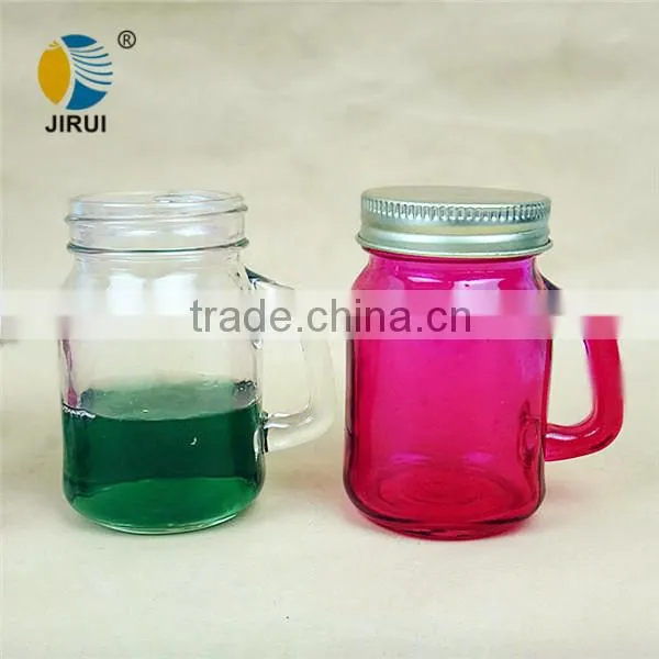 small glass handle jar 4oz made in China