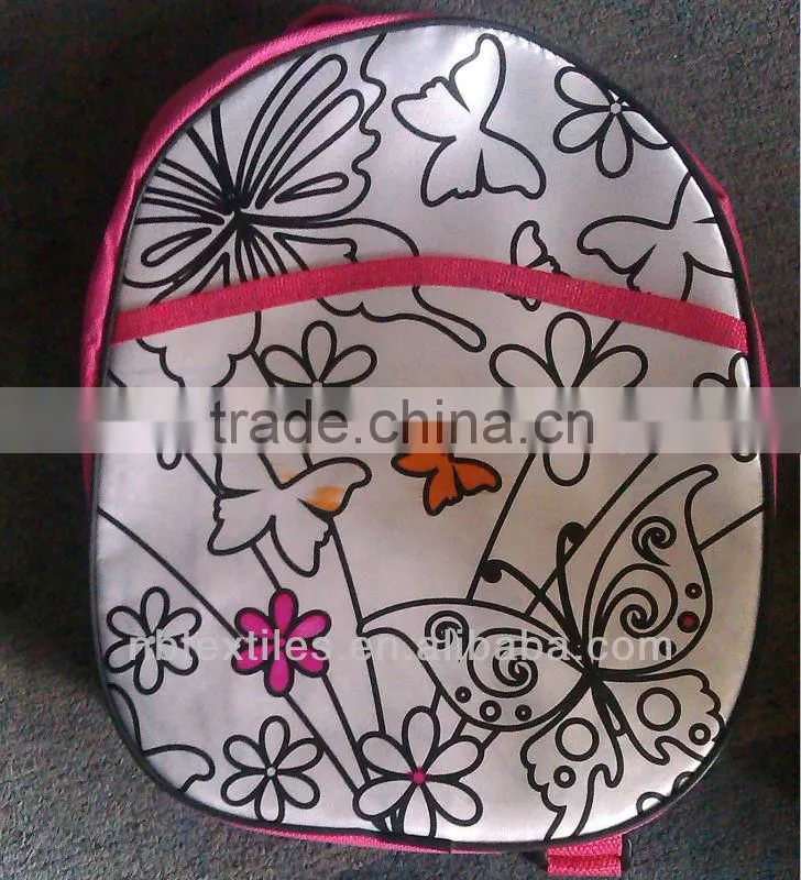 diy drawing school bag backpack