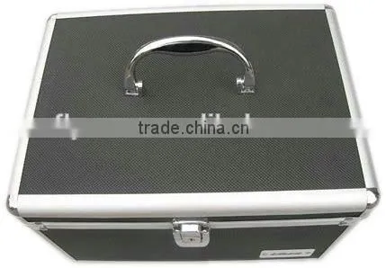 aluminum frame waterproof shell pp cd case with cd bag inside