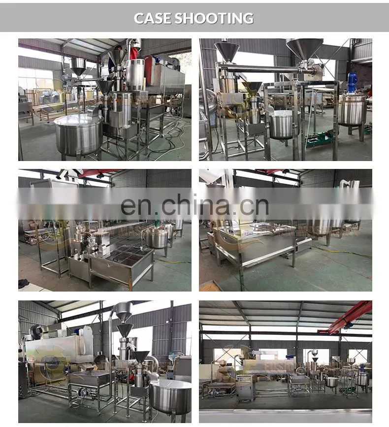 Factory Cashew Butter Production Line 200kg/h Tahini Hummus Production Line Peanut Production Line