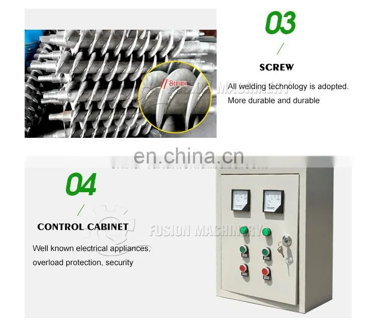 Good price cow dung dewatering machine animal manure solid liquid separator animal manure dehydrator