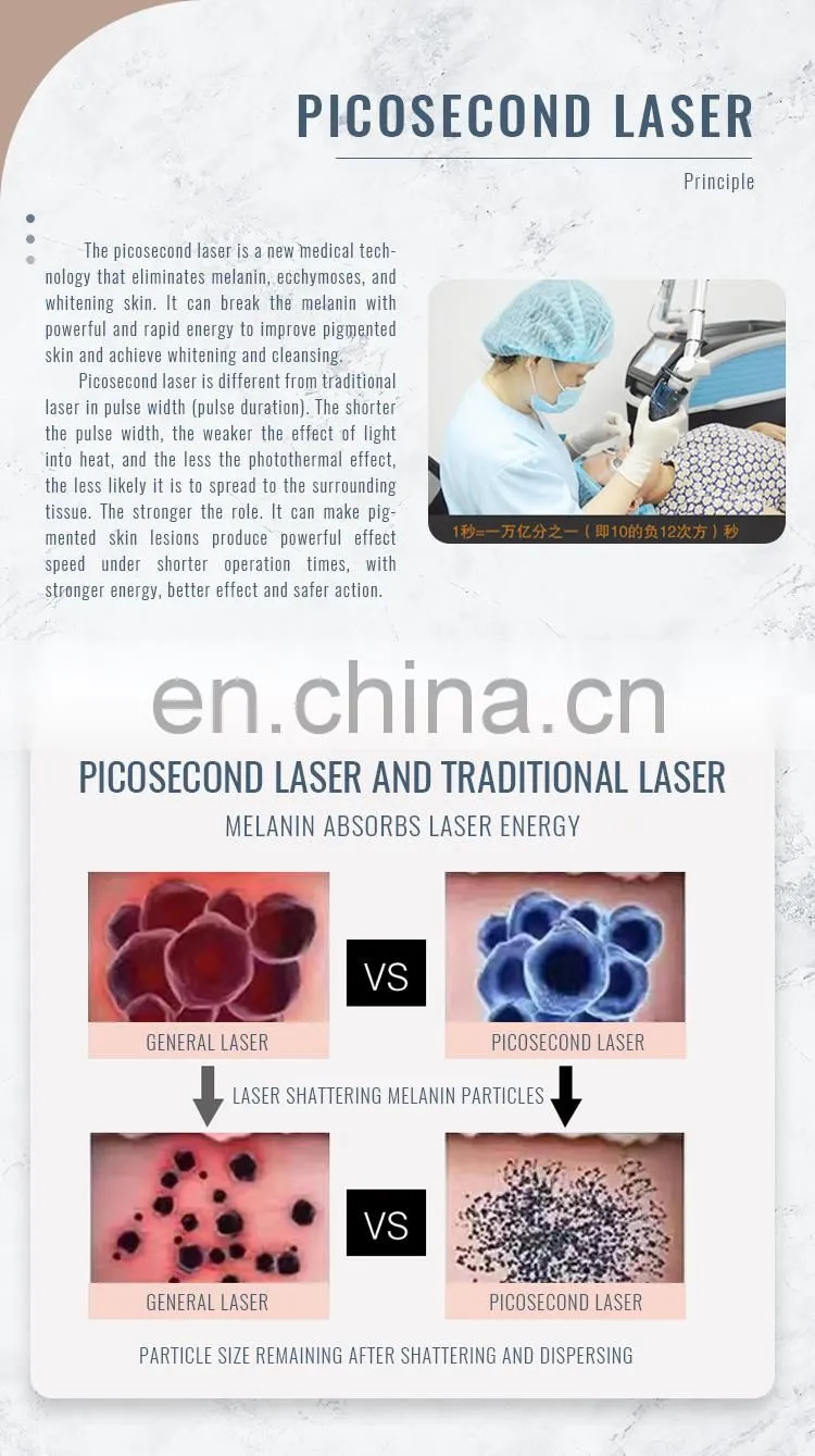 Korea pico second laser original pico laser picosecond laser tattoo removal machine