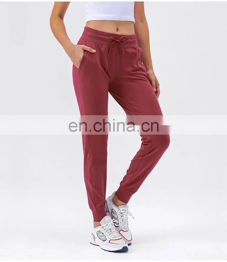 1 pcs MOQ custom logo New arrival super good quality women workout running gym yoga training jogger pants