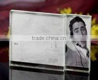 Ultra Clear aluminum double sided glass photo-frame
