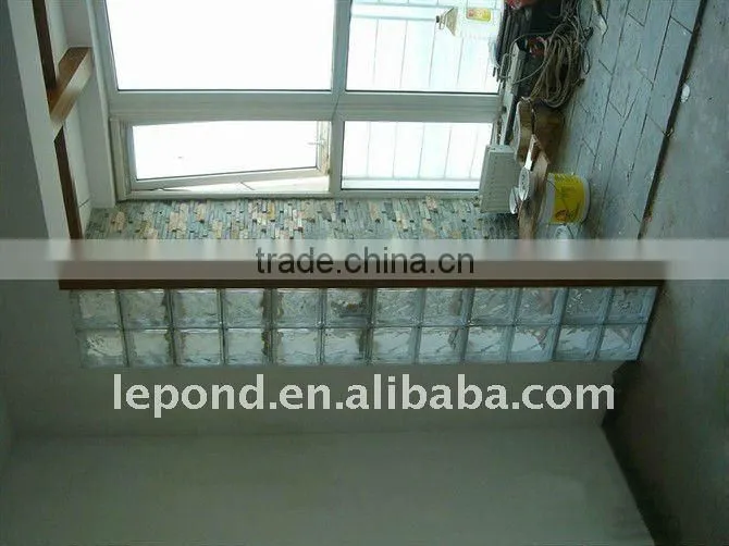 Decorative glass brick in colorful