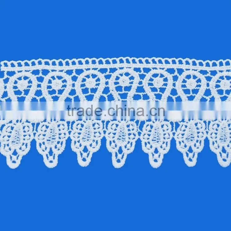 2016 new fashion wholesale promotional custom dentelle crochet lace trim for dress decoration