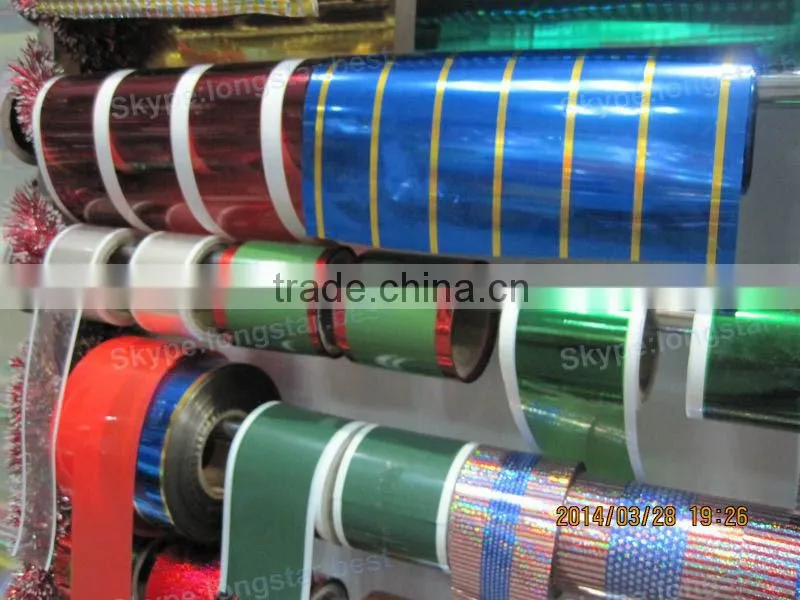 Colored Metallic PVC Film Used For Festive Decoration