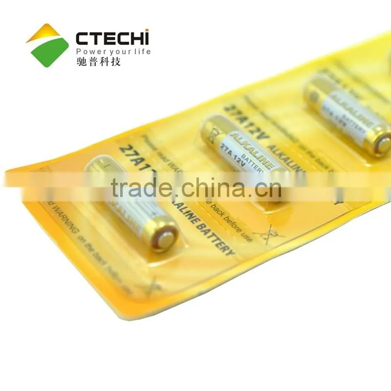 27A 12v alkaline cylindrical battery