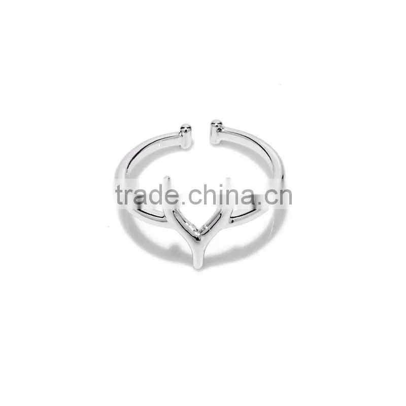 New Arrival Jewelry Fashion Simple Y Letter Open End Mens Designer Finger Rings