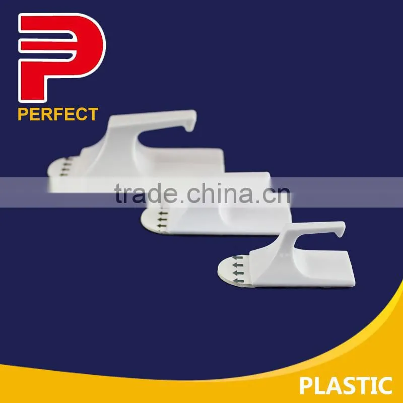 White adhesive removable hooks