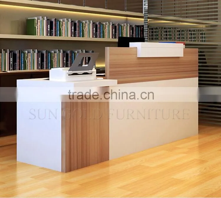 Simple modern front desk counter office reception counter design (SZ-RTB019)