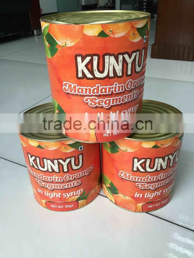 Canned mandarin orange