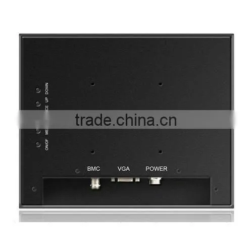 Long life 24h work 10.4 inch industrial CCTV monitor,quad screen,BNC port for AV input