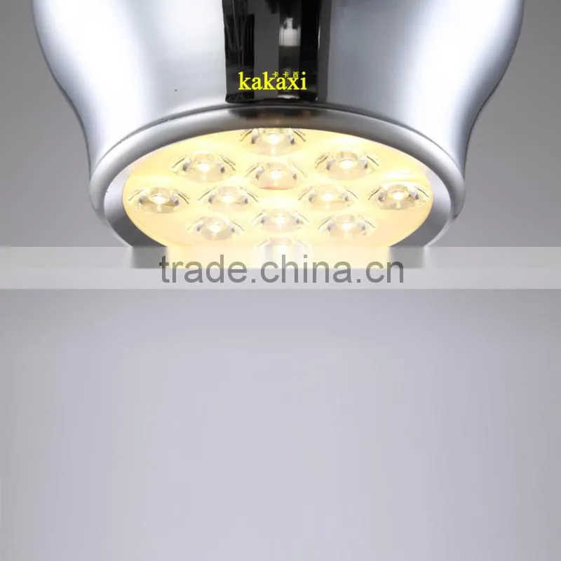 Creative LED Droplight 12W Plating Silver Color Lantern Chandelier Dining Room LED Pendant Lights