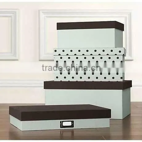 Modern decorative cardboard storage boxes