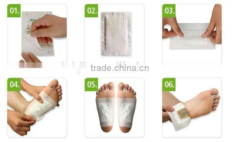 Chinese herbal healthcare detox foot patch