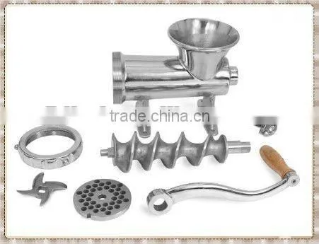 New enterprise hot sale home hand operated meat mincer stainless steel manual meat grinder good quality