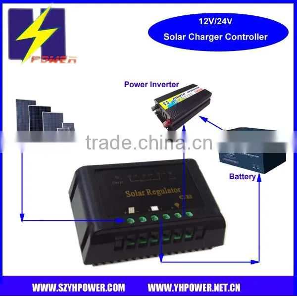 Factory PWM intelligent 24v solar charger controller