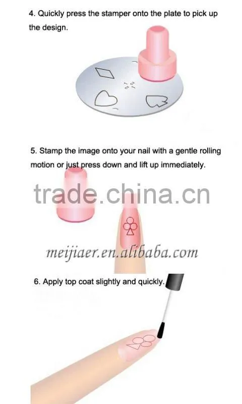 nail printer DIY flower Nail nail art stmaping set