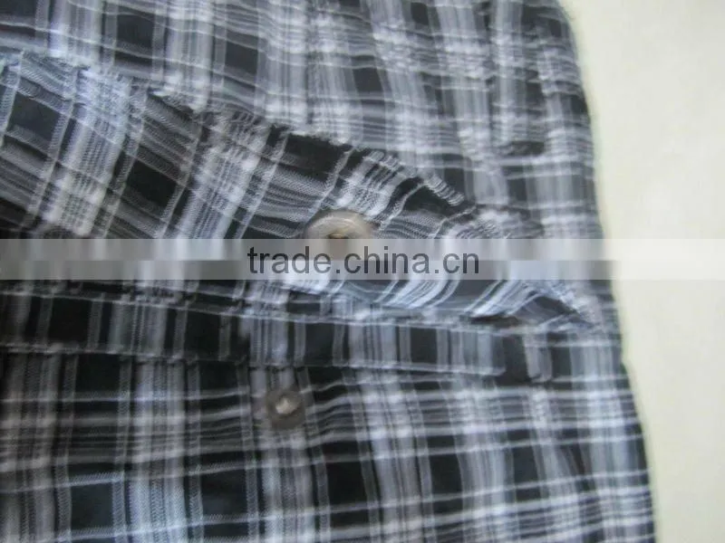 2012 mens fashion plaid cotton cargo shorts