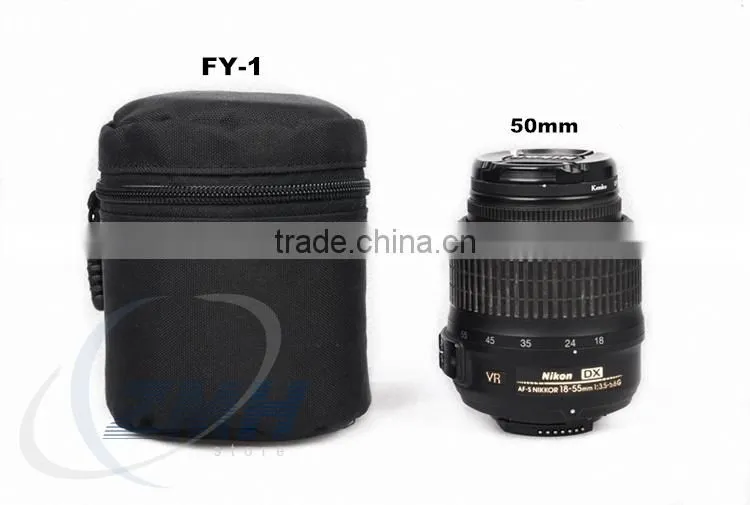 Factory Black Nylon Digital Camera Lens Bag