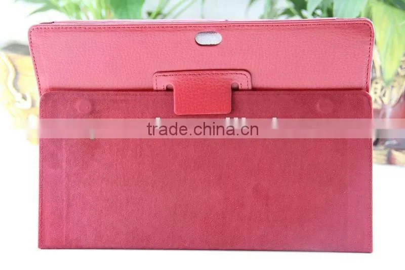 Factory price 2012 lychee skin for TF201 leather case ,For Asus Eee Pad