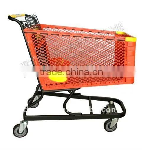 Dachang Manufacturer Supermarket Shopping Trolley Chrome, Galvanized, Electoplated