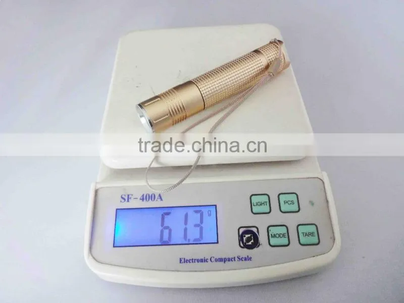 golden supplier metal flashlight black flashlight