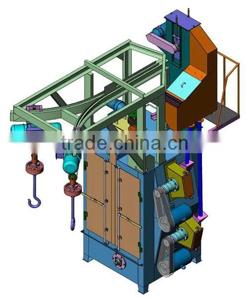 1 high quality hanger type sandblasting machine