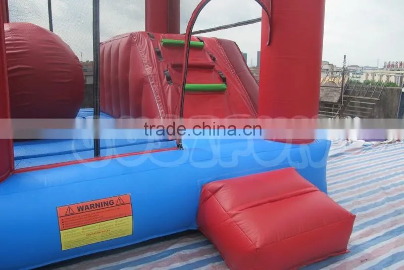adult Inflatable wipeout obstacle course for sale/ inflatable big baller games
