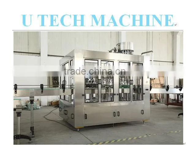 Glass bottle water filling and capping machine
