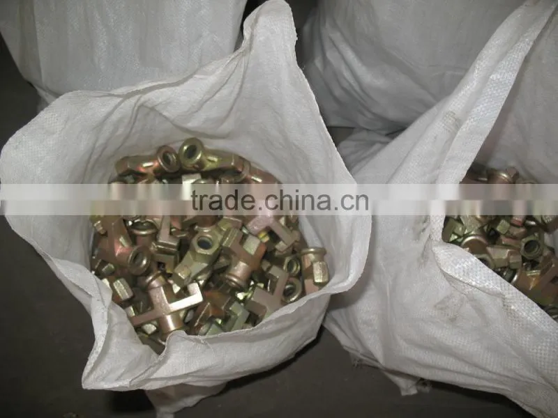 Formwork Galvanized Tie Rod Casting iron wing Nut 15 / 17mm