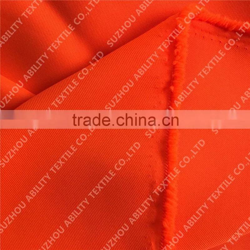 150D*300D high quality gabardine fabric for uniform/fluorescent yellow fabric