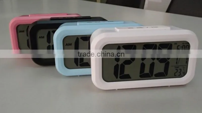 digital intelligent clock, LCD clever clock, digital smart light clock