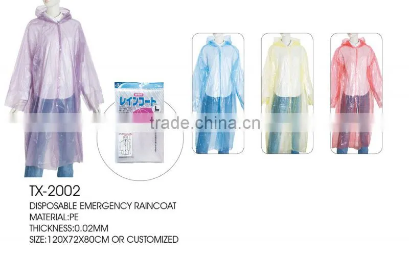 Cheap Clear Plastic Raincoat