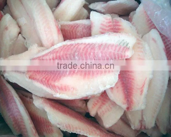 Frozen deep skinned tilapia fillet