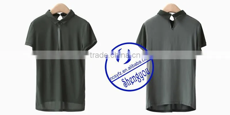 custom plain women polo t shirt manufactures china