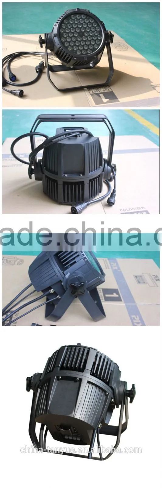 effect sky par light 54*3w IP65 rgbw par can led waterproof light