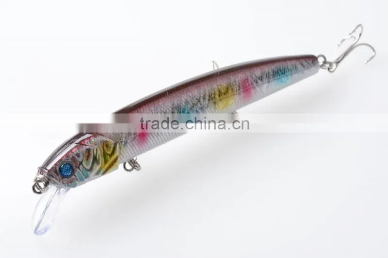 Crank Long Minnow Fishing Lures Hard Bait Plastic Crankbait 12.5CM 15.6G Artificial Fish Pesca Tackle Swimbait