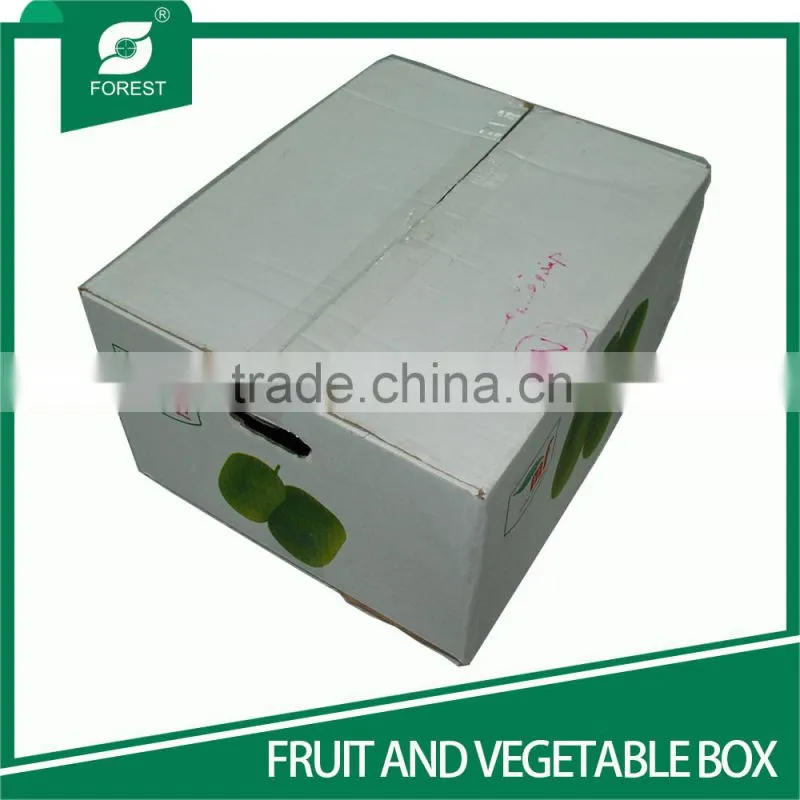 CUSTOM PRINTED CORRUGATED CENTER SPECIAL OVERLAP SLOTTED CONTAINERS FOR VEGETABLE AND FRUITS PACKAGING