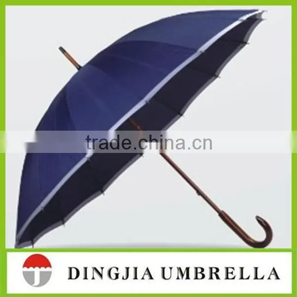 Heat transfer printing promotion golf umbrellas produced by Shenzhen umbrella factory