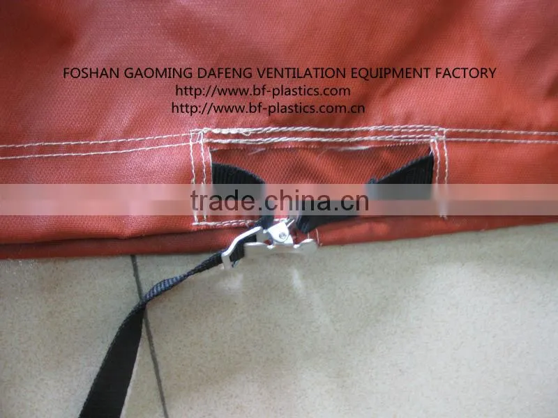 High temp fiber glass heating duct for boilers