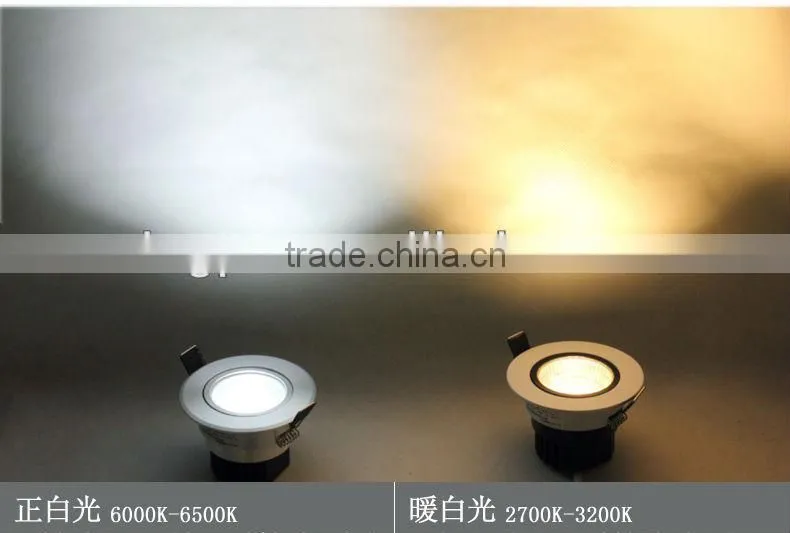 Cheap cob down light, led down light 3W, Guzhen cob down light