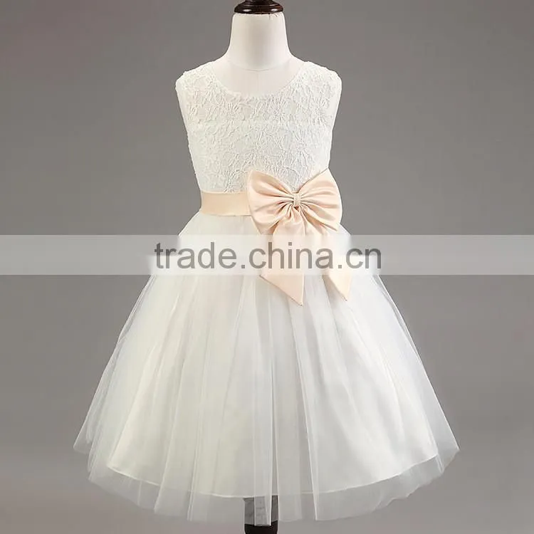Lastest wholesale elegant girls chiffon party hand embroidery dresses TR-WS31